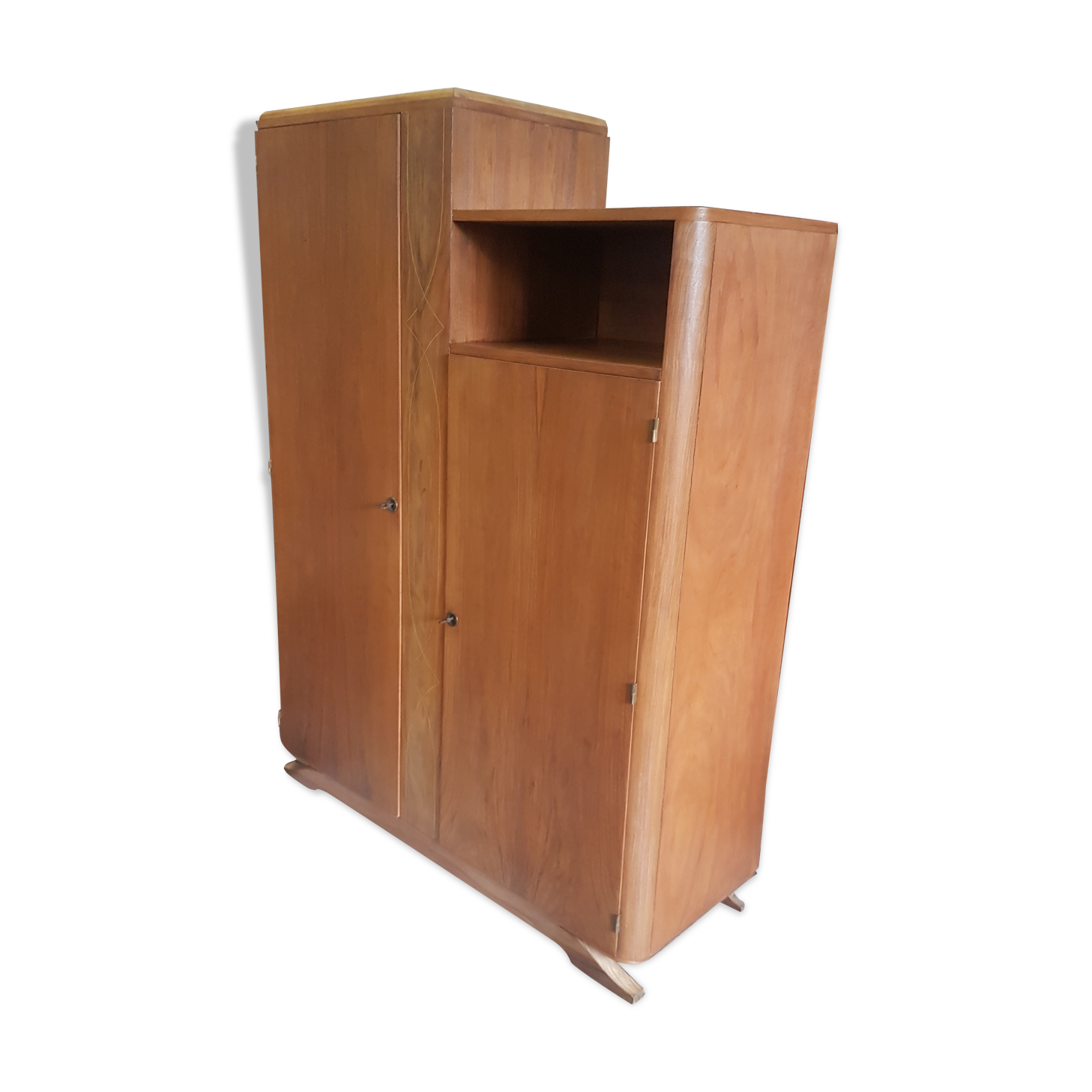 Asymmetrical art deco cabinet