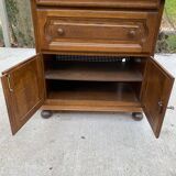 Buffet anglais 2 portes bois massif chêne moyen satin