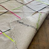 Tapis berbère losanges fluo