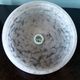 Pair of pink Clichy glass pendant lamps