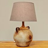 Lampe en grès céramique moderniste a deux anses  année 50