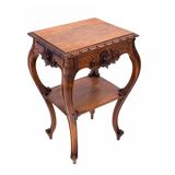 Small table with delicate carving, France, circa 1890.