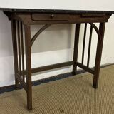 Small vintage wooden desk / console table