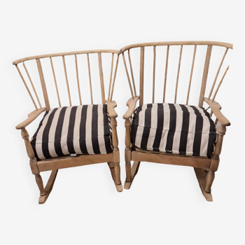 Rocking chair en bois