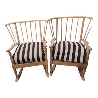 Wooden rocking chair