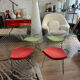 Fauteuil Diamond rouge H. Bertoïa édition Knoll contemporaine