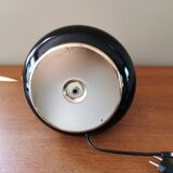 Vintage lamp foot 70 in black metal and gold