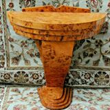 Art Deco console in elm magnifying glass