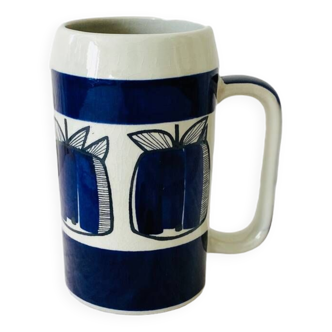 Grand mug tasse scandinave en céramique Rorstrand design Marianne Westman Suède années 60s 70s