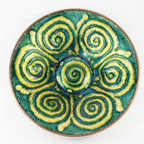 Centerpiece - email of limoges-geometric pattern mid century