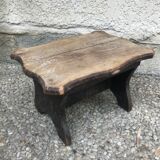 Walking stool feet in old wood