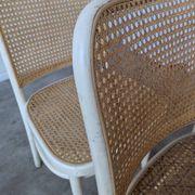 Set of 4 Thonet Style 811 Cane Chair: Josef Hoffman Mid-Century Modern Furn