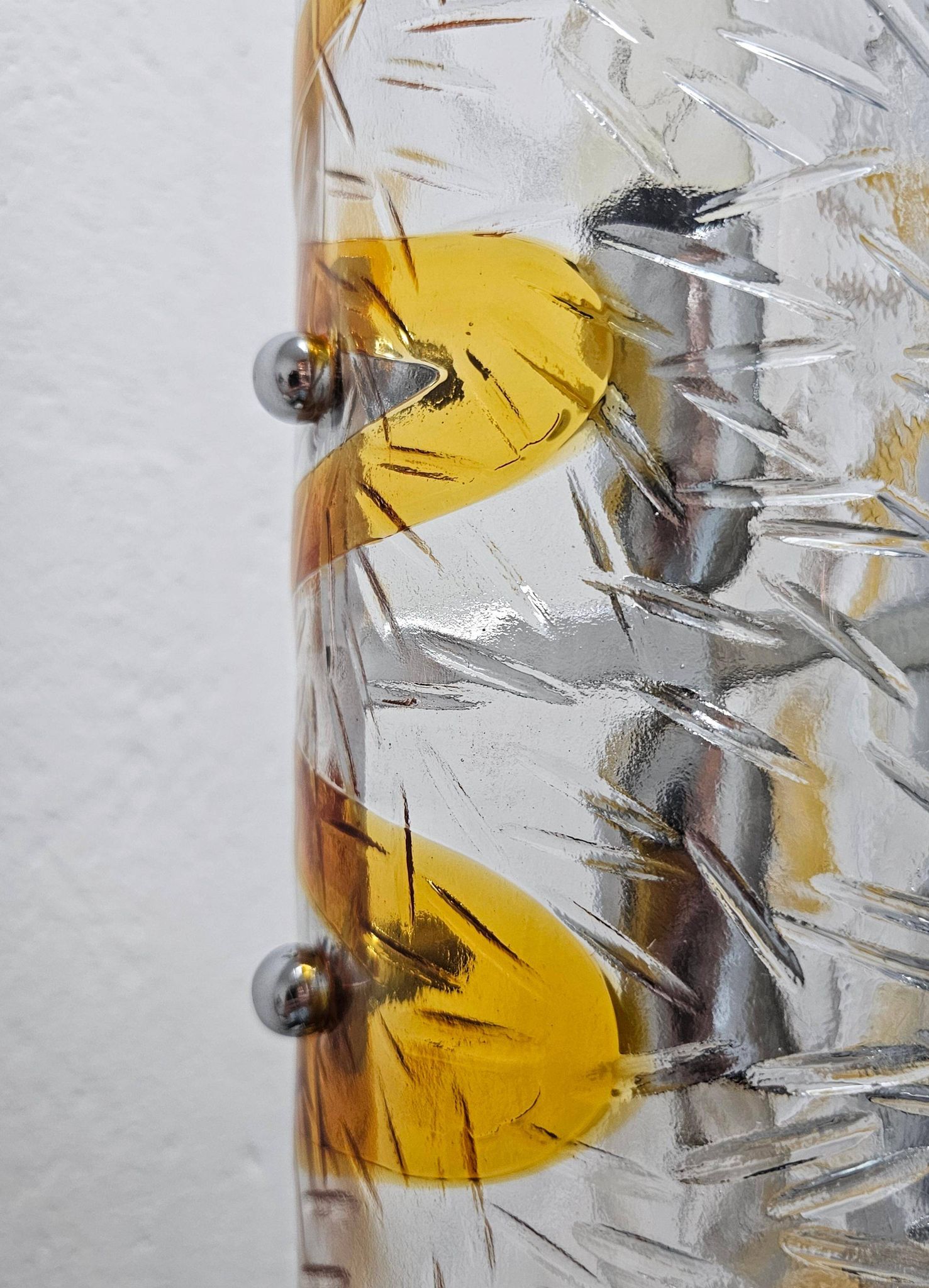 Mazzega floor lamp by Toni Zuccheri in Murano glass 1970s