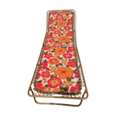 Lit pliant lafuma vintage fleurs