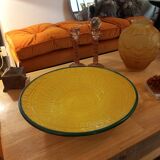 Large round dish. Dieulefit Caves. Vintage