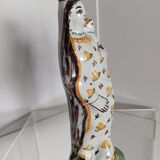 Virgin and Child in polychrome earthenware, 18th century, Nevers