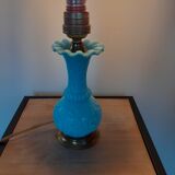 Sky blue opaline lamp foot