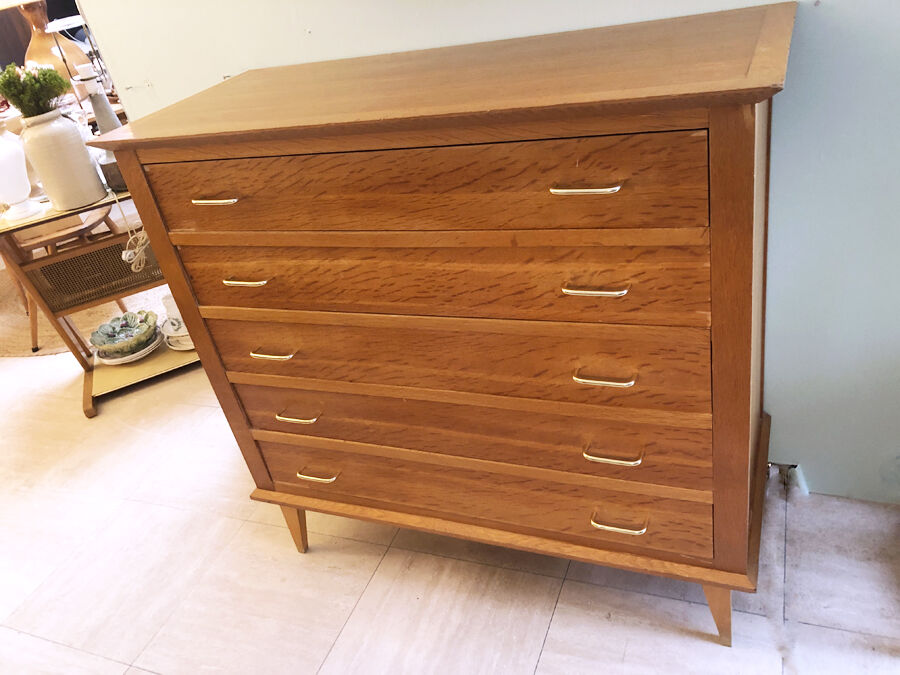 Commode vintage pieds compas 1960