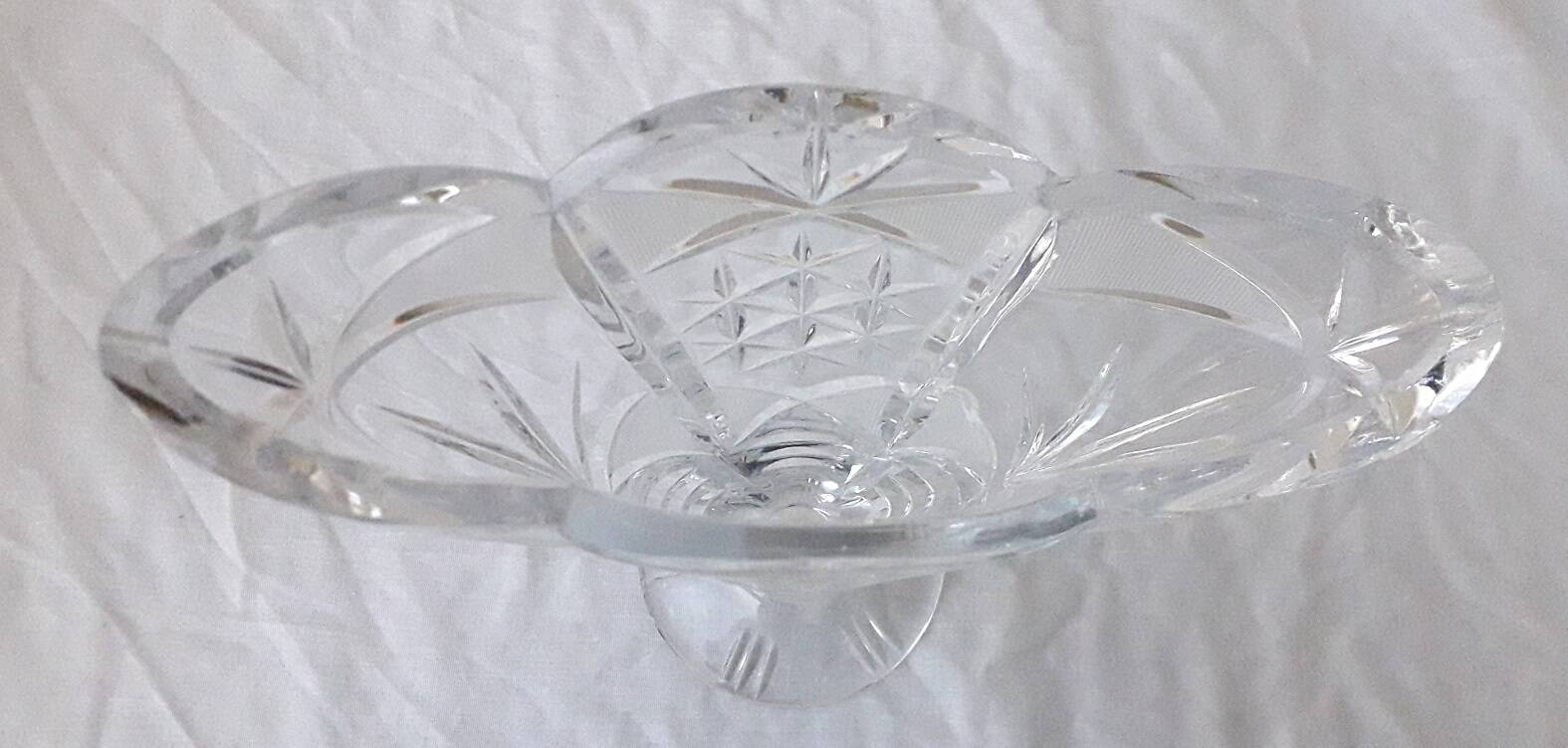 Cut crystal vase