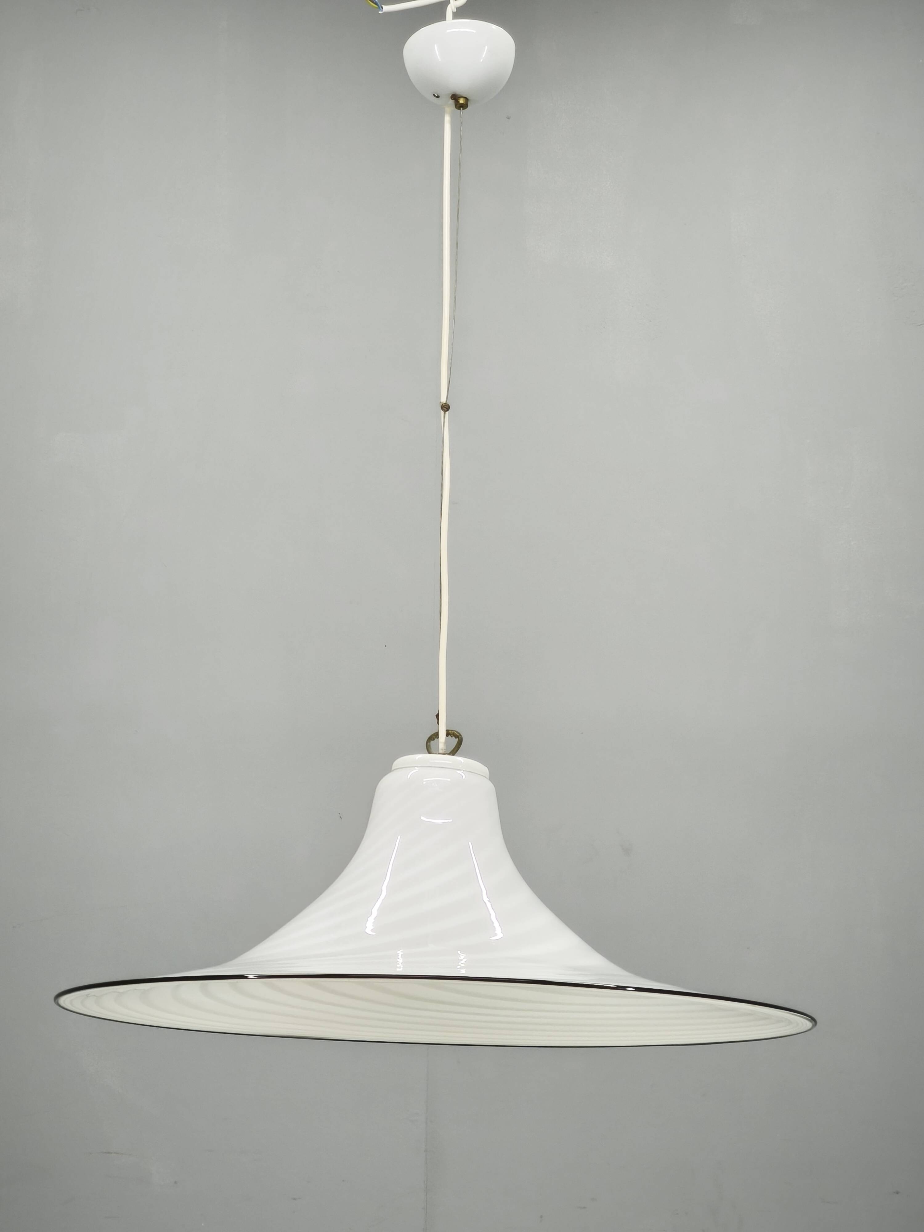 1970s Italian Murano Glass Space Age Pendant Light