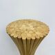 Vintage sheaf of wheat pedestal plant stand by McGuire, 1970s