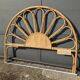 Vintage rattan and wicker headboard "Soleil" – 155 cm