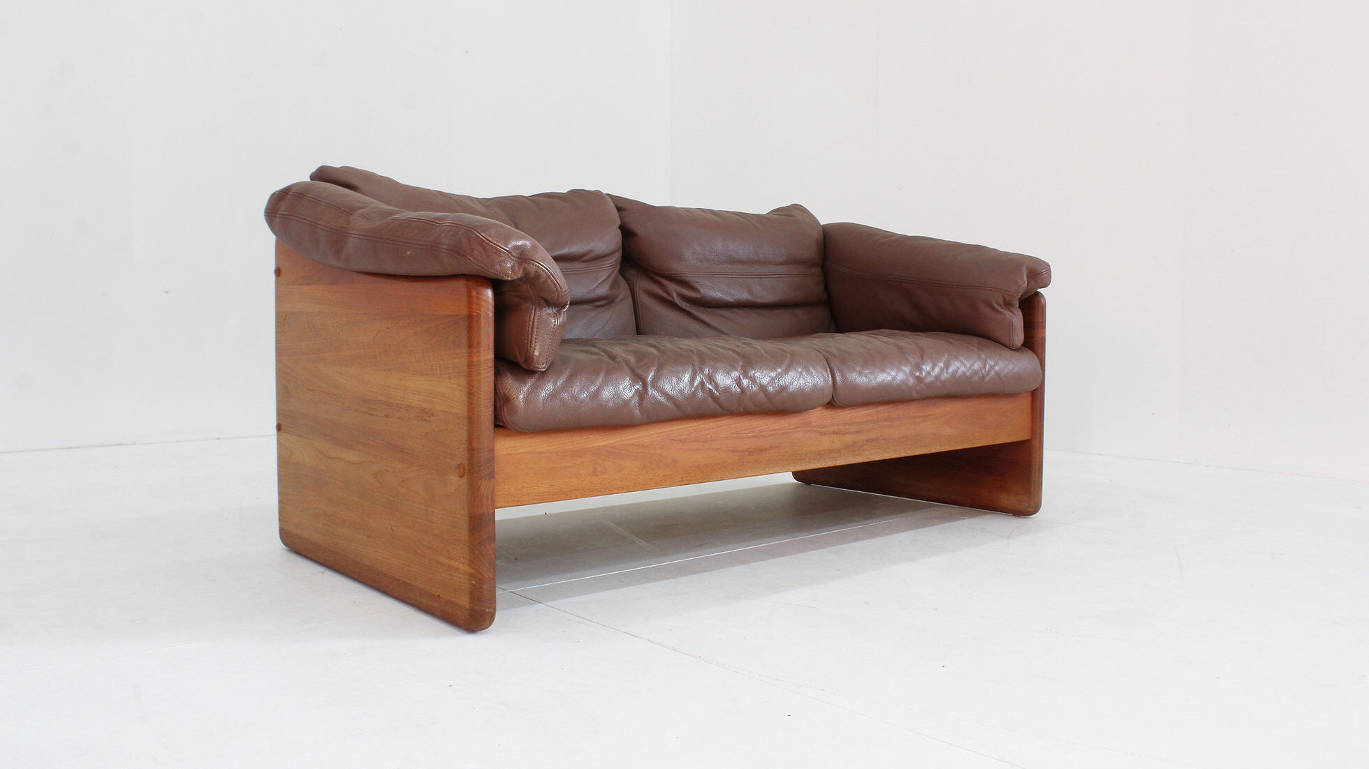 Vintage Danish mid-century sofa in solid teak by Mikael Laursen 1960s