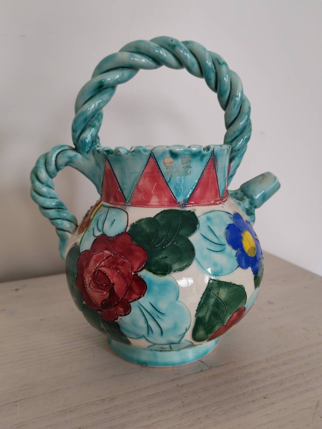 Ceramic carafe Longwy