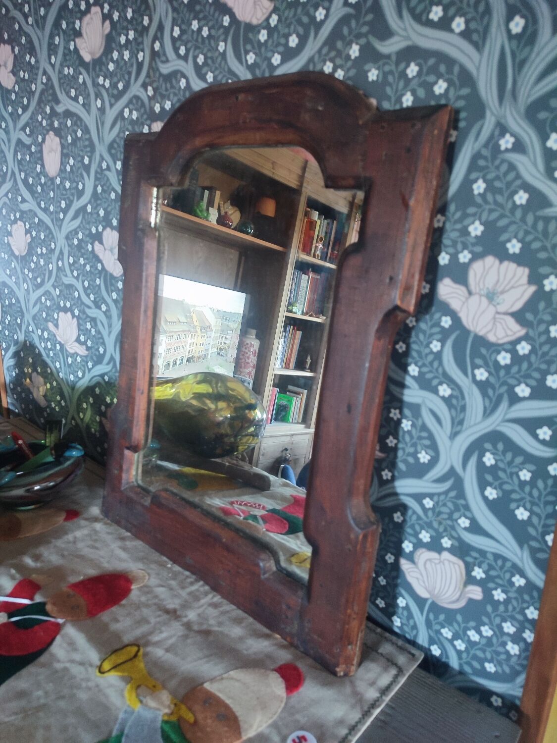 Miroir vintage en bois
