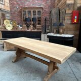 Solid oak monastery table