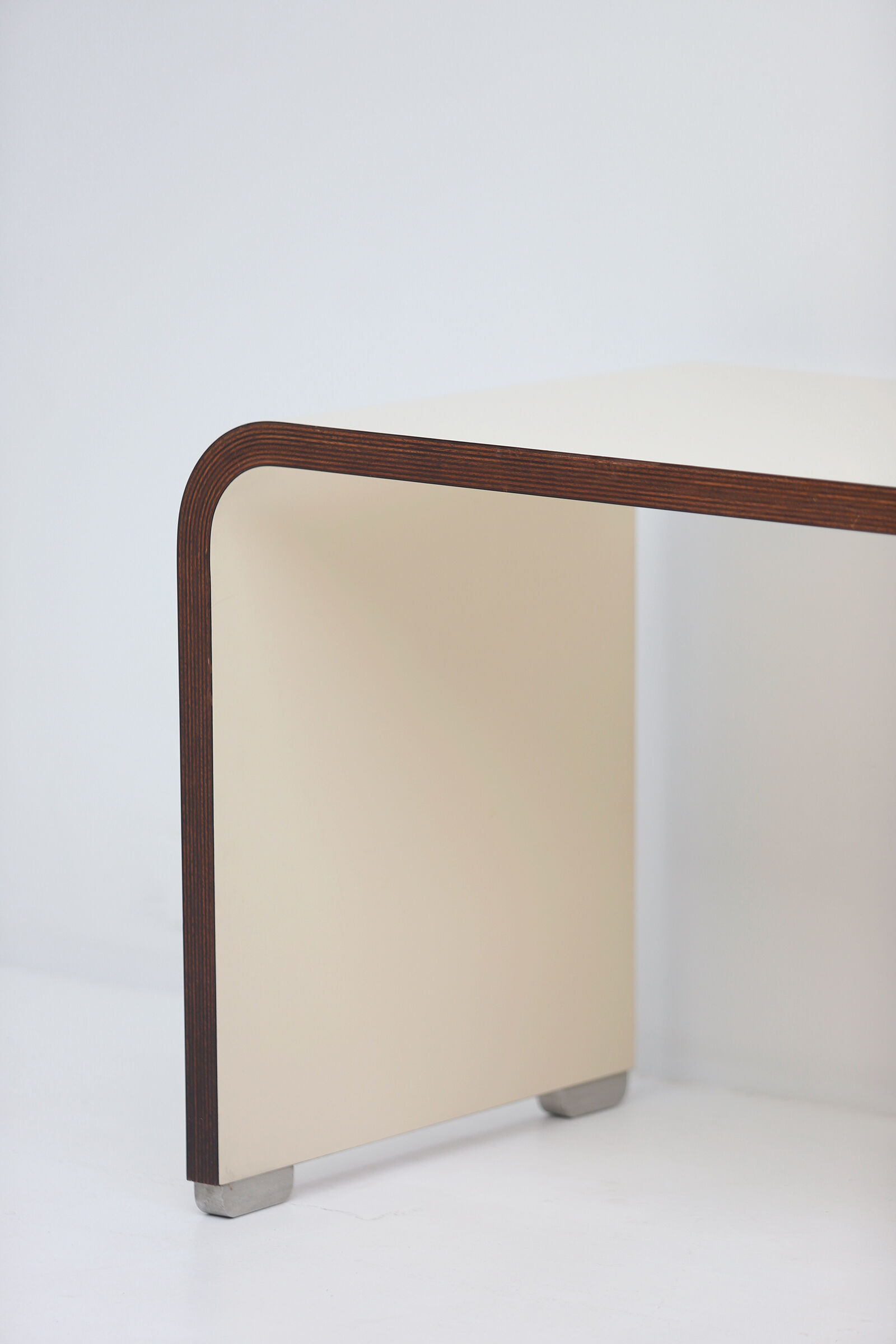 Console / side desk produced by the Belgian company Bergwood in the 1970s.