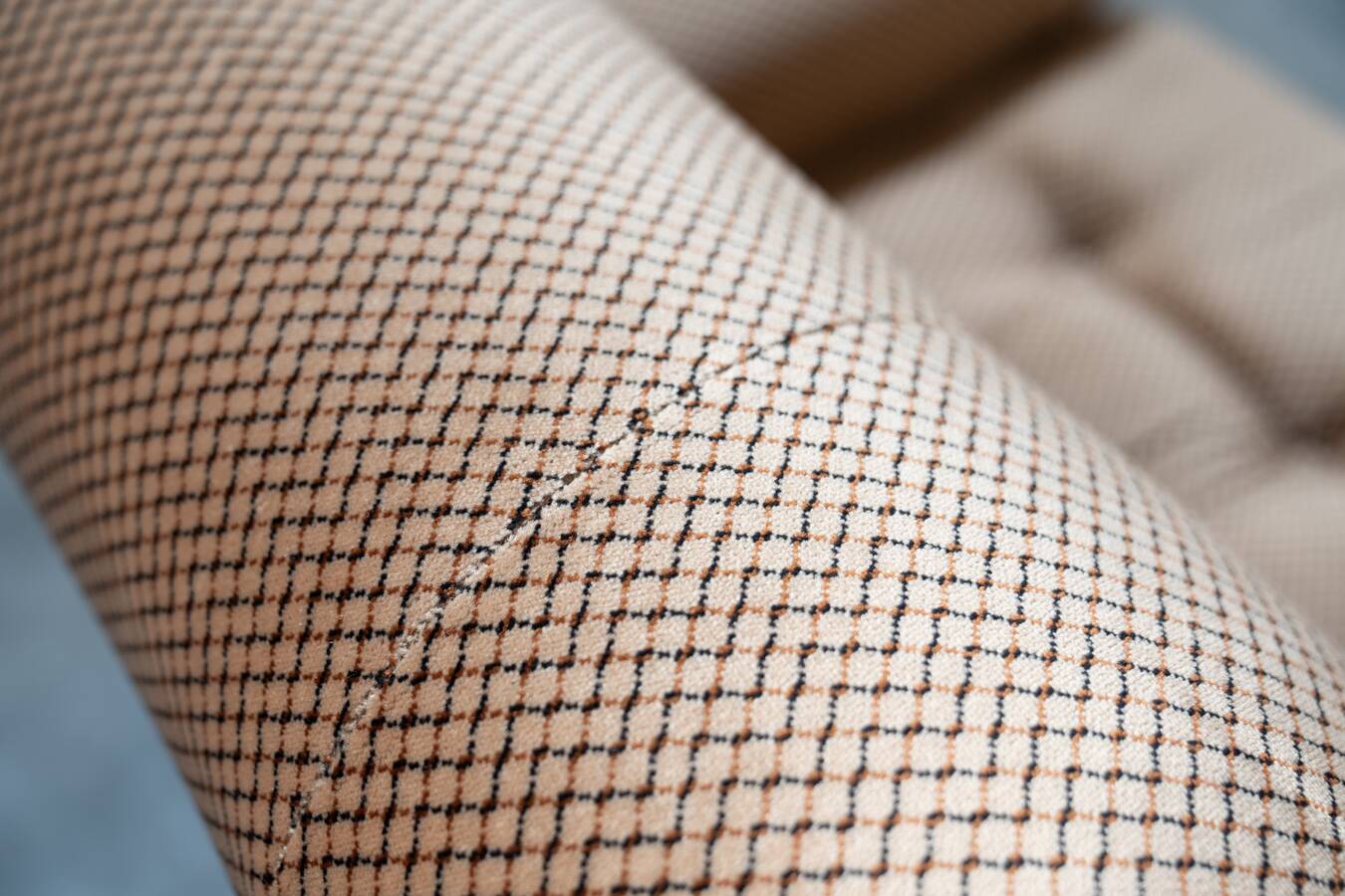 Pair of chenille armchairs 1970