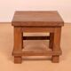 Old small Burmese teak workshop bedside table