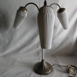 Table lamp with 3 glass cones