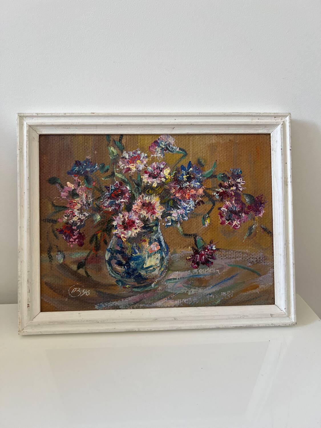 Oil painting on wood
