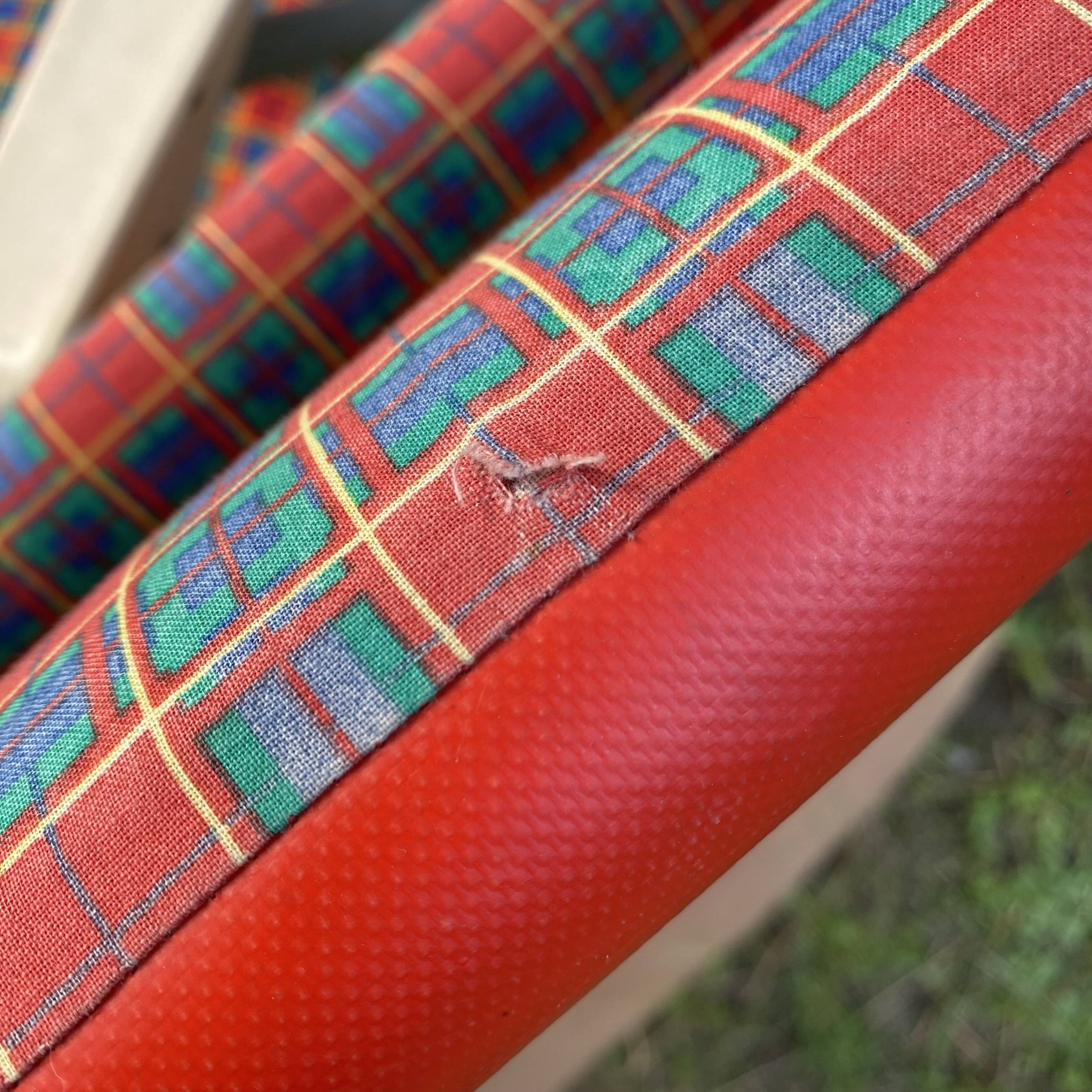 Pair of vintage Kettler Germany folding garden armchairs