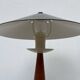 1980s metal and wood lamp
