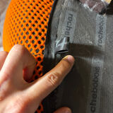 Bubble 3D orange pouf by Roche Bobois