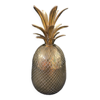 Pineapple brass ice bucket