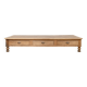 Exceptional oak coffee table, antique draper's table from the 19th century.