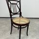 Curved wooden chair attributed to Thonet.