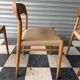 Set of 4 Møller 75 chairs in oak