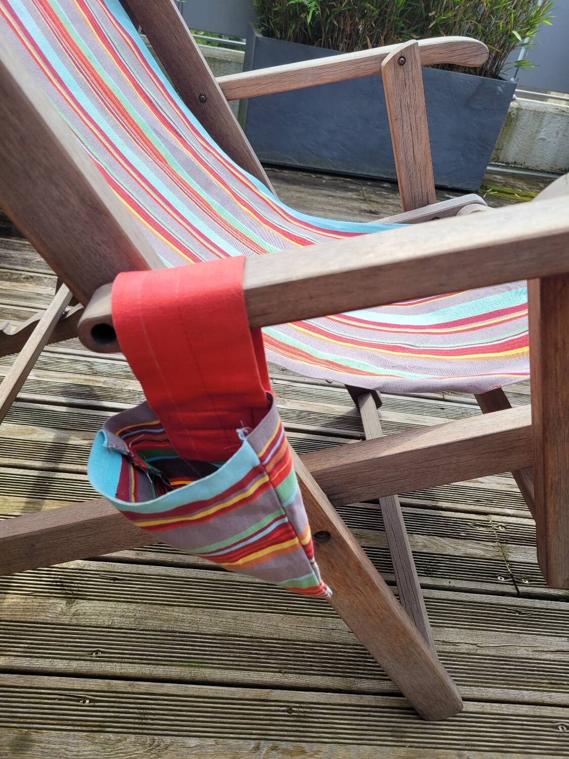 Pair of Roland Vlaemynck bayadere canvas loafers