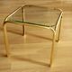 Small brass and glass side table, ideal as a plant stand, vintage from the 70s