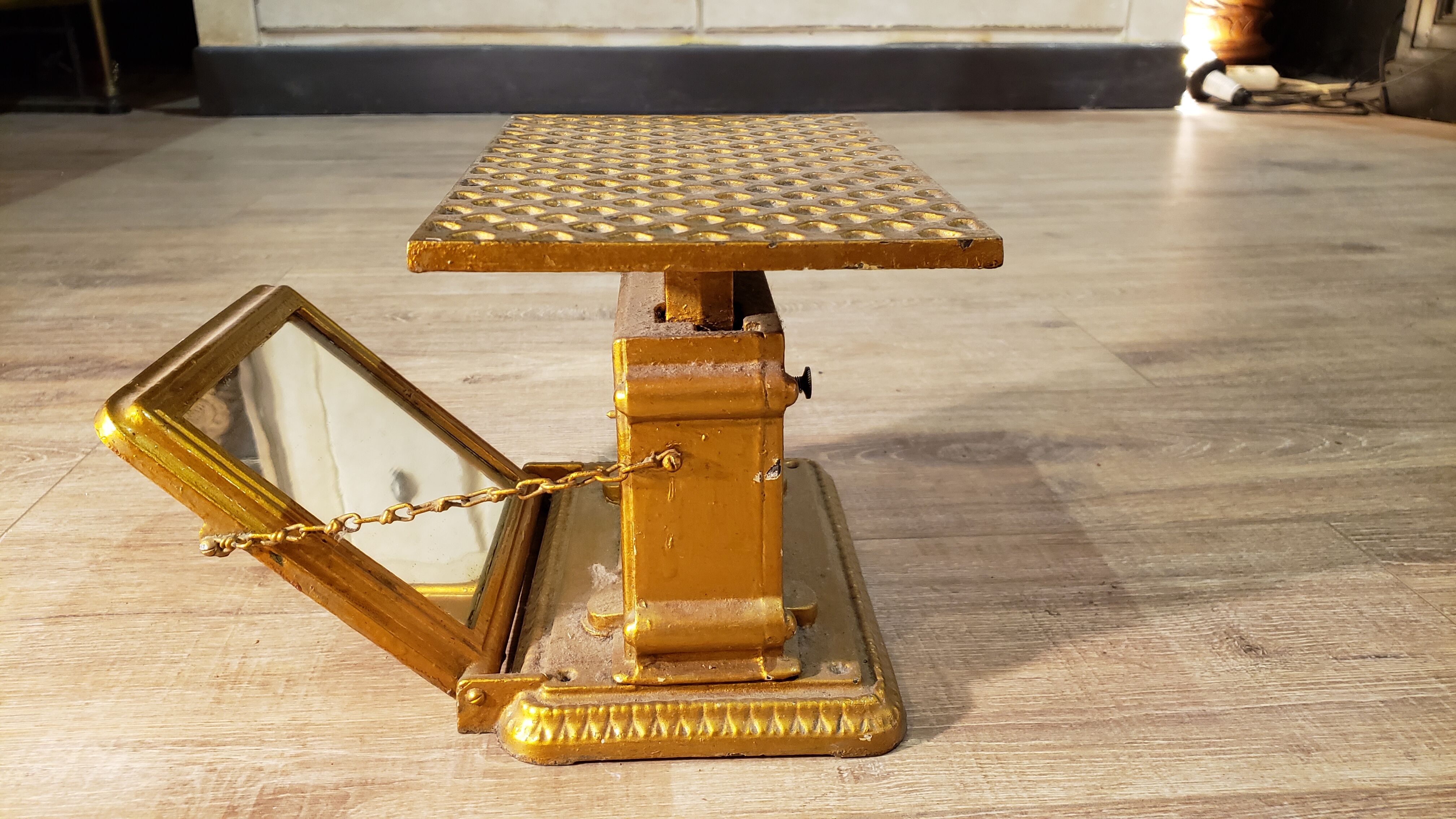 Pharmacy person weighs