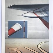 Set of 4 original lithographs by Peter Klasen, 1978. The air.