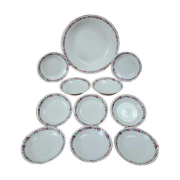 Old lot of 10 bowls + large salad bowl