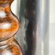 Vintage ikea wood and metal candle holders