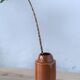 Vase en grès marron