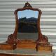 Commode en noyer Louis XV avec miroir